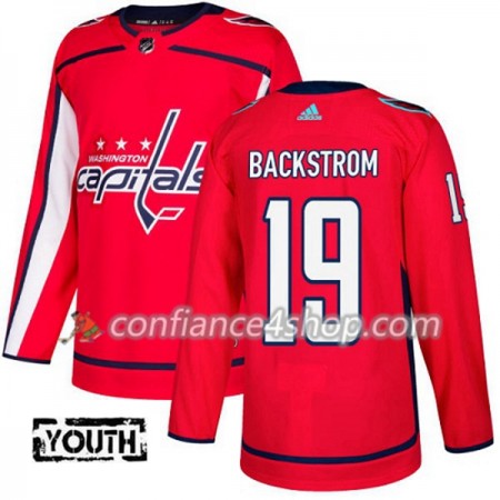 Adidas Maillot de Hockey Washington Capitals Nicklas Backstrom 19 2017-2018 Rouge Authentic - Enfant